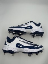 Nike Alpha Huarache Elite 4 White/Navy Baseball Cleats FD2745-107 Pick Size