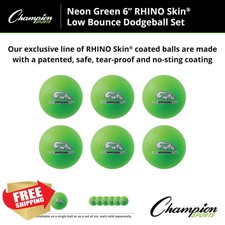 Champion Sports Rhino Skin Low Bounce Dodgeball PE Playground Youth Adult