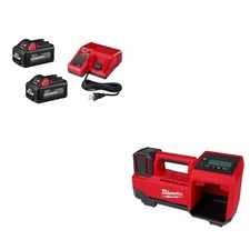 Milwaukee 2848-20 Tire Inflator Kit  48-59-1862S M18 Battery  Charger