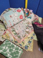Vintage Hankie lot 50 pieces, silky, cotton States, silky scarfs