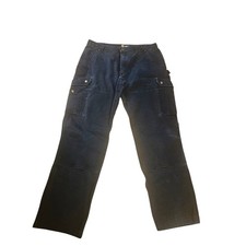 Carhartt Men's Dark Wash Relaxed Fit Cargo Work Pants Size XL