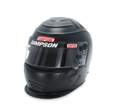 Simpson Racing 7707128 SA2020 Speedway Shark Racing Helmet 7-1/2 Matte Black