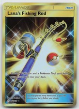 Lana's Fishing Rod (Gold) Secret Rare Holo SM - Cosmic Eclipse 266/236 NM on eBay