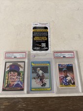 Jesse Orosco Darryl Strawberry PSA Signed Cards & Bryan Trotter JSA NY METS