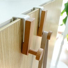 Gancio da Parete Metallo Legno Massello Armadi sopra Porta Appendiabiti Asciugamano