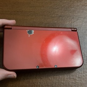"New" Nintendo 3DS XL TOP IPS - Red Console 4GB W/ Charger Tested Works