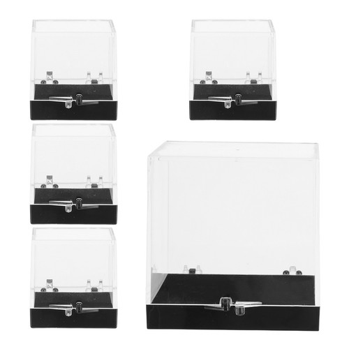  5 szt. Mineralne etui do przechowywania próbek Półka wystawowa na przedmioty kolekcjonerskie - Zdjęcie 10 z 12