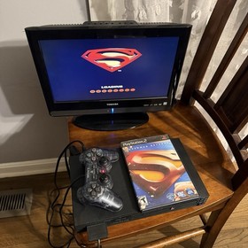 Sony PlayStation 2 PS2 Black Console Gaming System SCPH-50001/N Tested Working!!