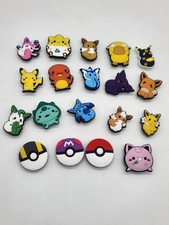 Lot of 19 Assorted Pokemon Characters Croc Jibbitz Shoe Charms Unbranded