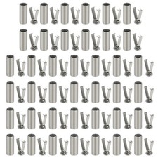 Shoe Lace Tips, 40 Pack Metal Alloy Shoelace Head, Dark Silver