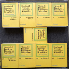 L. Geymonat  STORIA DEL PENSIERO FILOSOFICO E SCIENTIFICO Garzanti 1979 - NUOVI!
