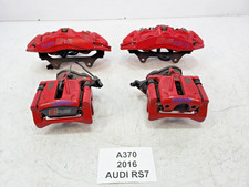  2014-2018 Audi Rs7 Front Rear Right Left Brake Caliper Red Set Of 4