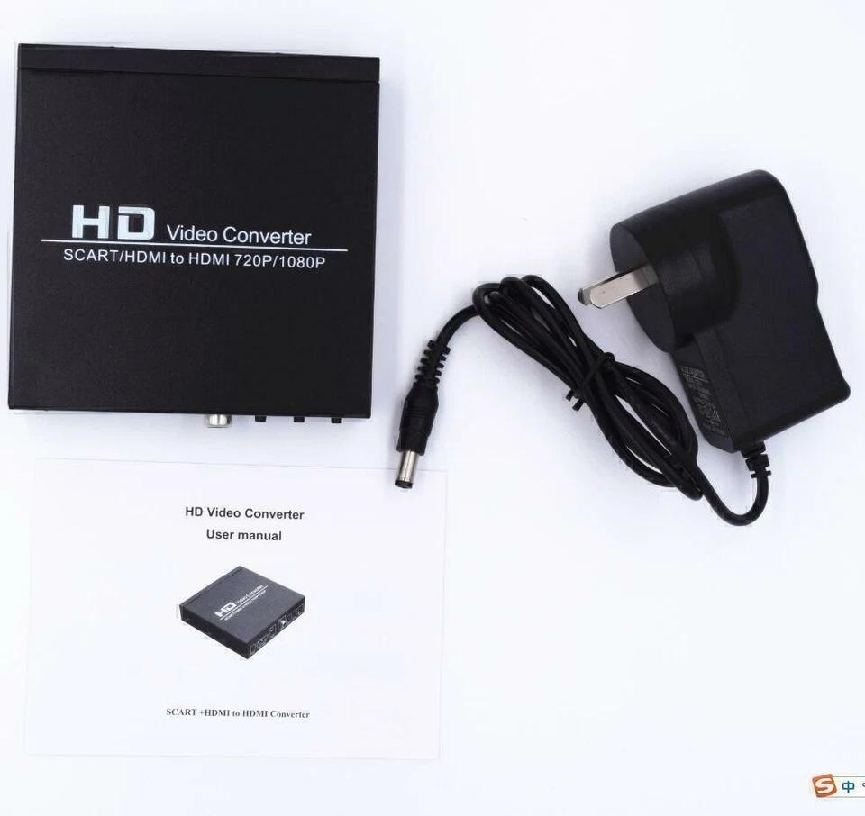 SCART to HDMI Converter Video Audio Adapter Box HD Video Converter Scart to HDMI - Bild 3 von 4