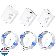 for iPhone 14 13 12 11 Charger Fast Charging MFi Certified , 3-P