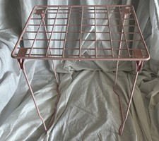 Preowned Metal Locker Shelf, Pink 10  x 11  , 12.5  Tall