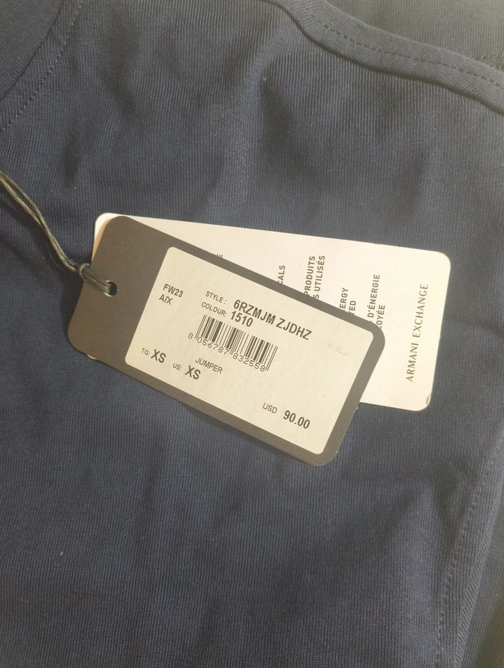 Armani Exchange T-shirt Color Navy AzSize Xs (NEW WITH ORIGINAL TAGS) - Image 3 of 3