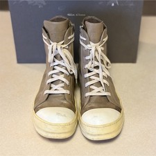 Rick Owens Mainline High Top Sneakers Beige W...