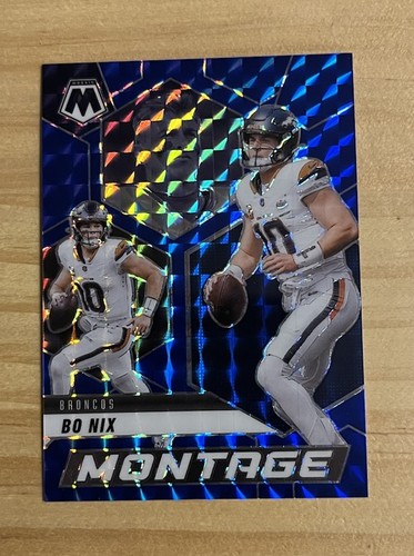 Bo Nix [Mosaic Blue] #24 2025 Panini Mosaic Montage card
