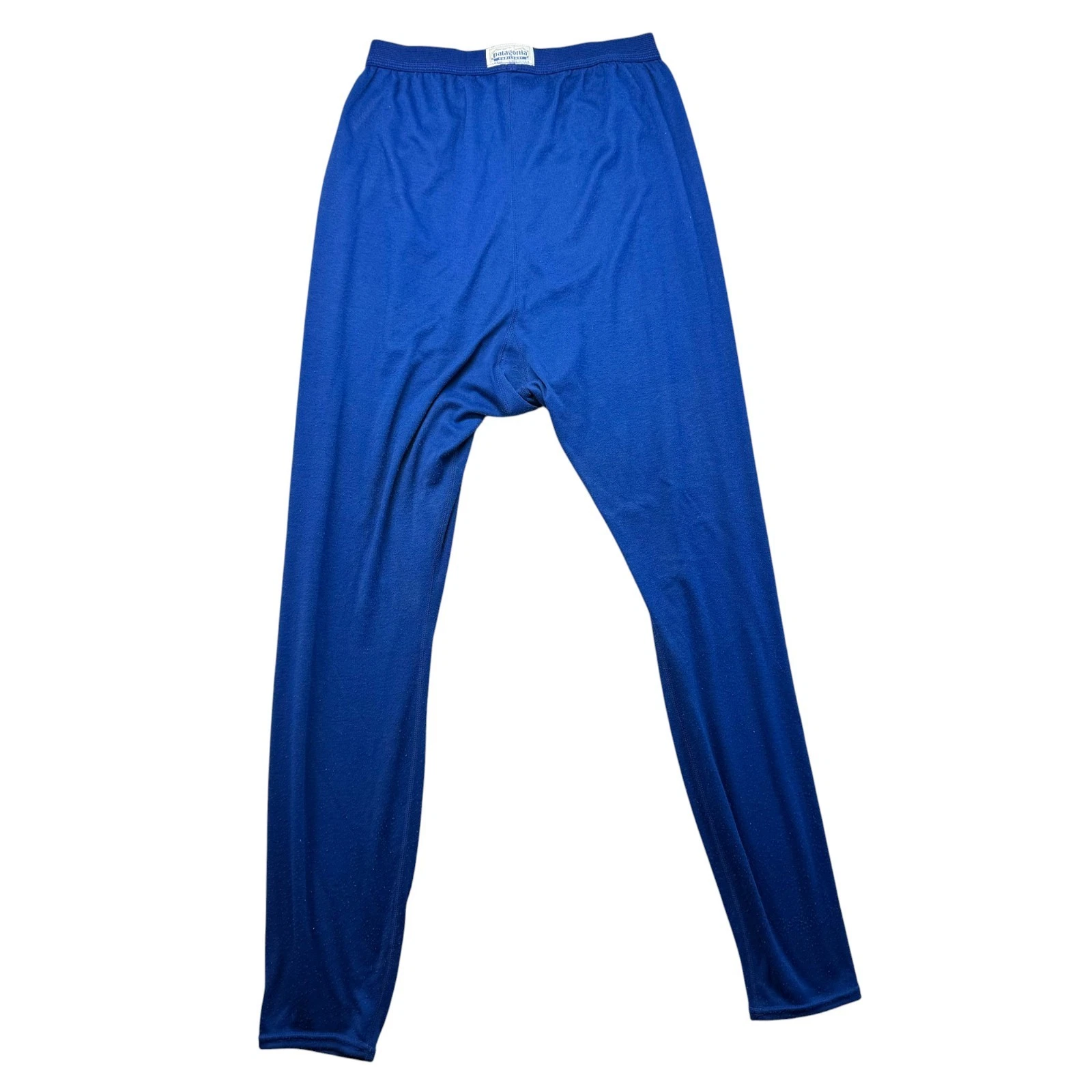 Patagonia Base Layer Men's Large Blue Capilene Pants Vintage Stretch USA Made