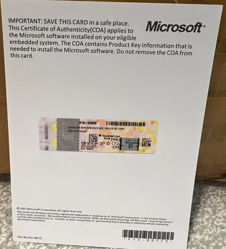 Windows Server 2025 RDS Device 50 User