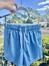 Hollister Men  s Blue Swim Trunks XS 4-Way Stretch Lined Beach Shorts EUC