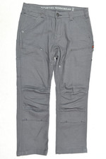 Dovetail Workwear Britt Utility Pants Womens 10 Gray Straight Leg Duck Canvas