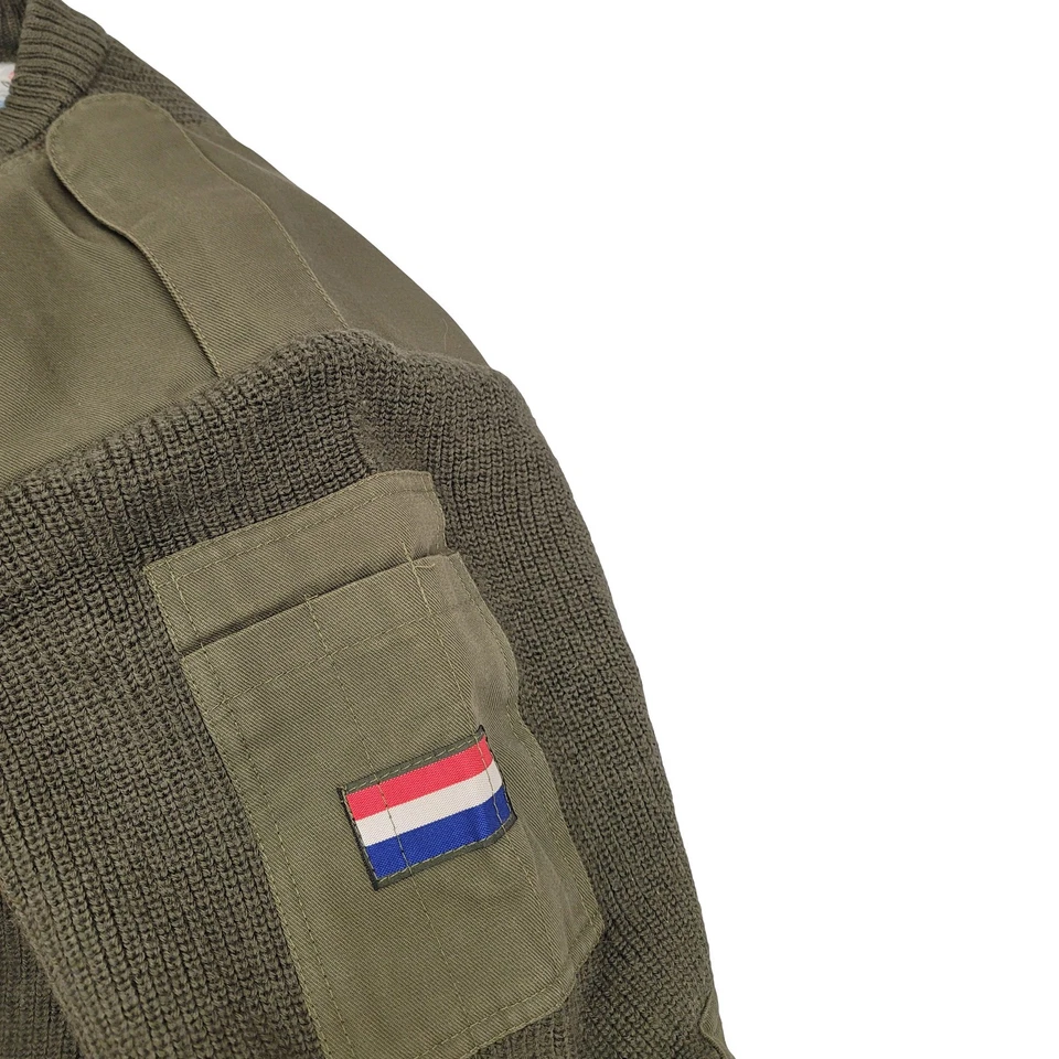 Army Jumper Original Dutch Military Wool Pullover Vintage Suplus Combat Sweater - Image 2 of 3