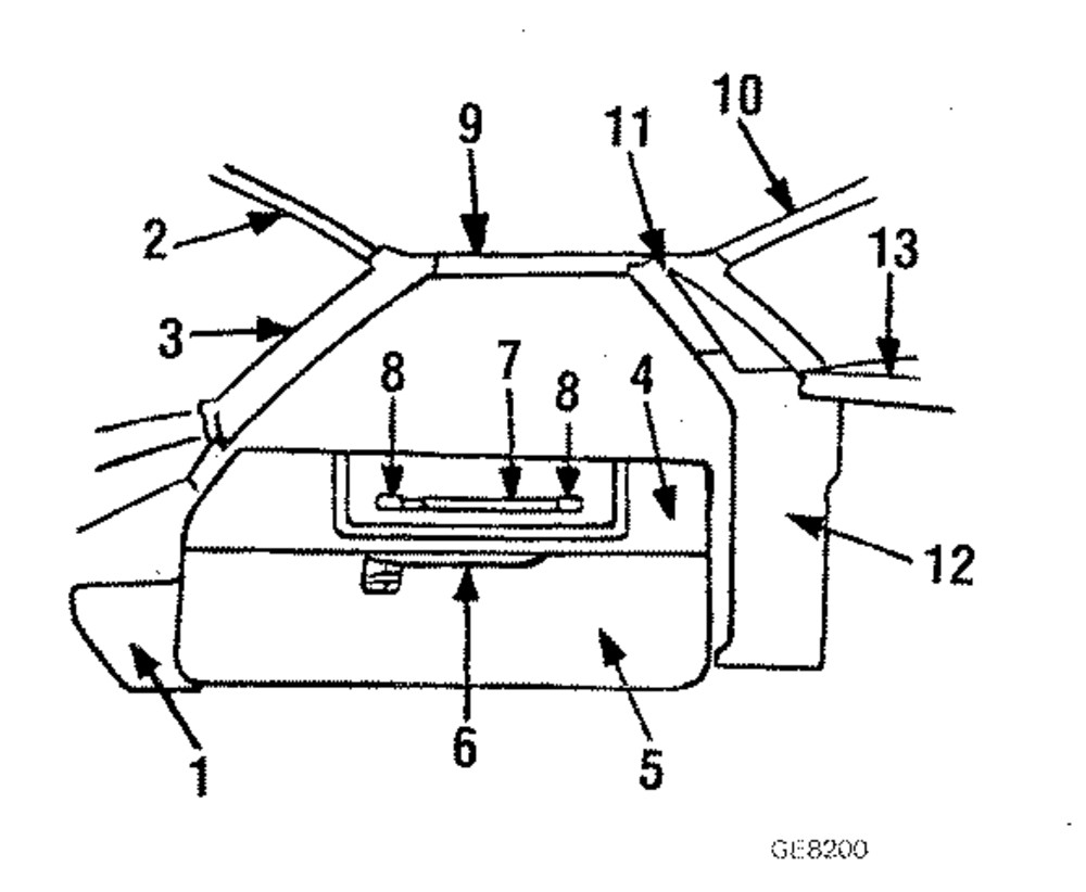 Moldura del parabrisas para GM Cutlass Calais, Cutlass Supreme 1984-1988 (N/P 20540394)