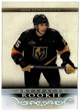 2022-23 UD Artifacts 2021-22 Update Clear Cut Rookies JAKE LESCHYSHYN CRU-30 VGK