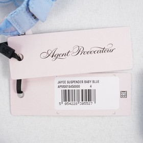 Agent Provocateur Jayce Bra/Suspender/Thong Baby Blue (Set of 3) W Various Sizes