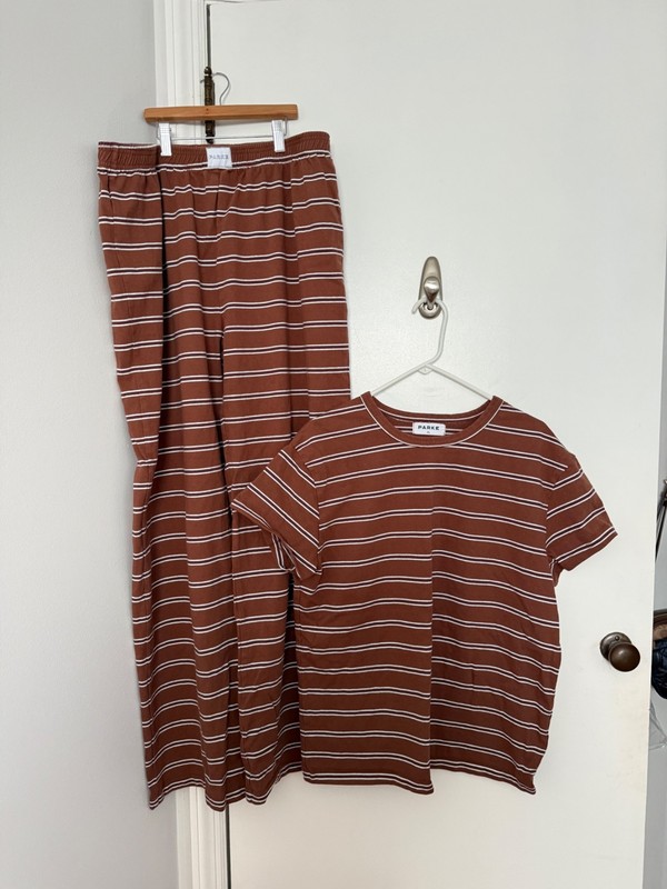 Parke Stripe Outfit Large Shirt & Pants