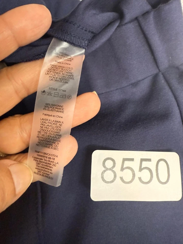 Tory Burch Sport Leggings Womens Navy Blue Stretch M - Image 3 of 4