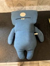 Vintage Ugly Doll Wedgehead Plush Rare XL 20" Stuffed Animal Toy Blue 2004