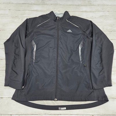 Adidas Running Jacket Men XL Black Supernova Windstopper Full Zip Reflective
