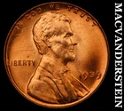 1939 Lincoln Wheat Cent - Red Choice Gem Brilliant Unc  Lustrous  #G7899