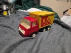 Vintage Tonka Mini Delivery Box / Dump Truck 1970’s 5” Long Red Yellow