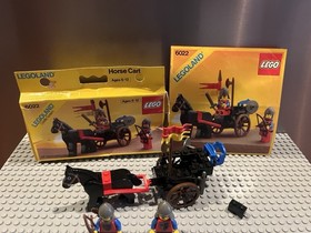 Vintage LEGO 6022 Castle Lion Knights Horse Cart w/ Box Manual 1984 Rare