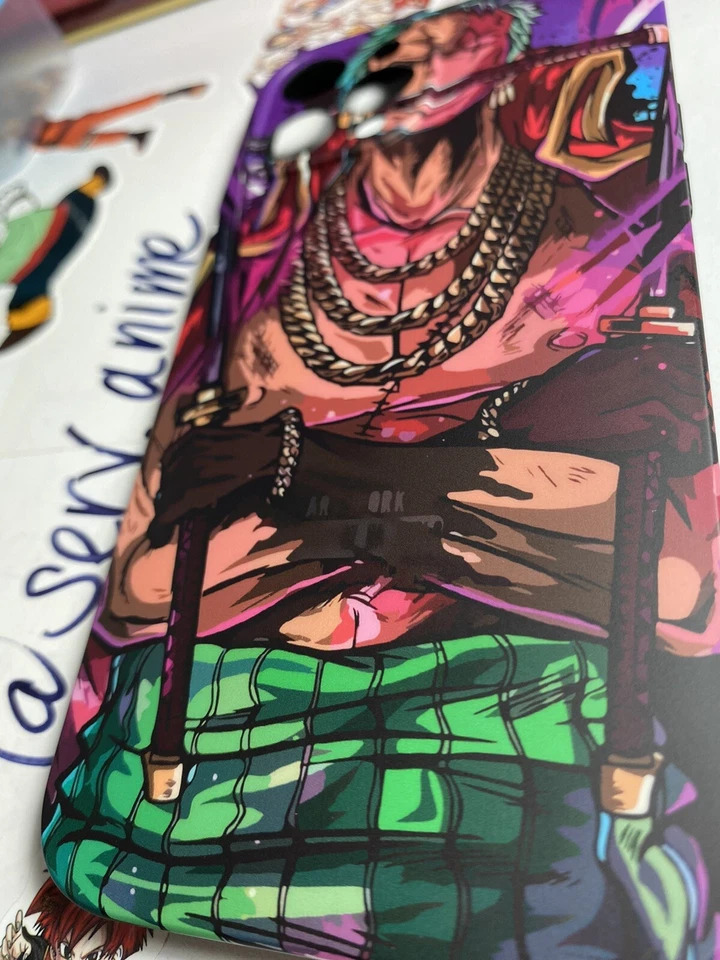 Funda para teléfono celular manga 12 Pro Max de una pieza Roronoa Zoro sombrero de paja piratas anime Foto 4 de 4