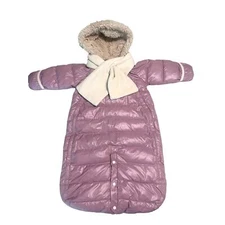 7 A.M. Enfant Doudoune One-Piece Snowsuit Bunting Sz 6-12 Months 