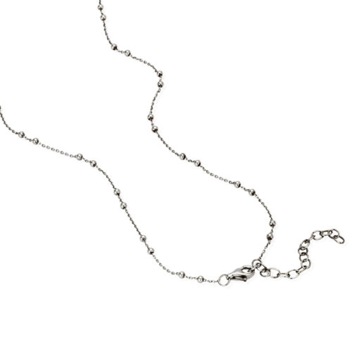 Längenverstellbare Kugelkette 45/40+5cm 925 Silber rhodiniert 2mm breit Halskett - Bild 2 von 5