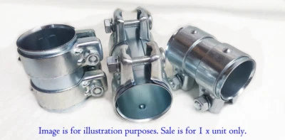EXHAUST PARTS UK Heavy Duty Bolt On Exhaust Connector Tube Pipe Sleeve Joiner Volkswagen BMW Audi