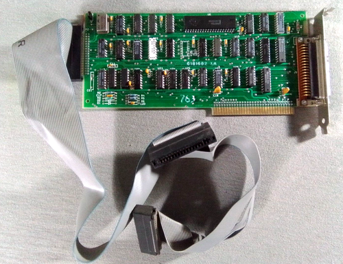 Vintage Hard Disk Drive FDD & HDD Controller Card Pulled for 5271 PC w Cable