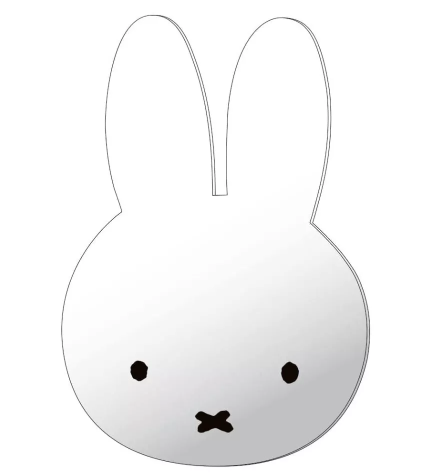 Miffy Wall-mounted interior mirror Miffy face New MF-5537485MI | eBay