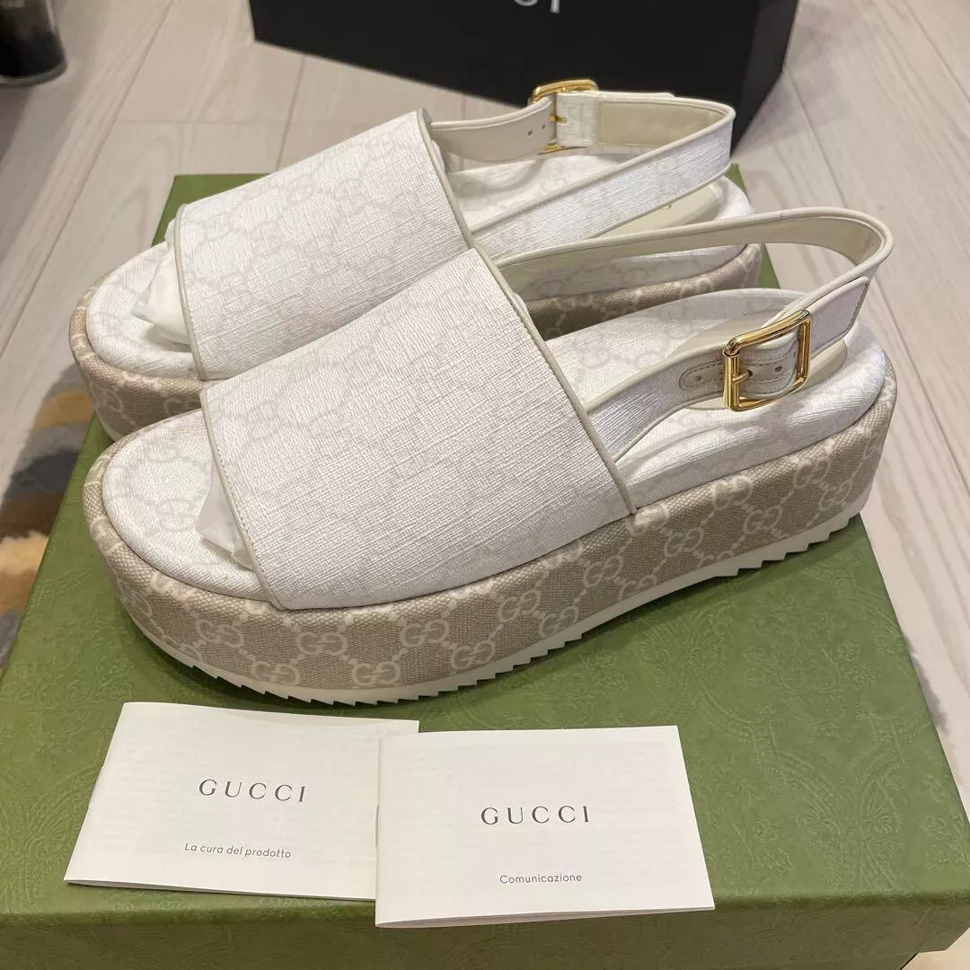 Sandales à plateforme GUCCI GG Supreme mules escarpins chaussures femmes pointure EU 38 1 2 23SS