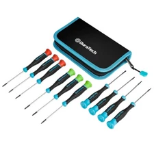 DURATECH Mini Screwdriver Set 10PC Magnetic Precision Screwdriver Set with Pouch