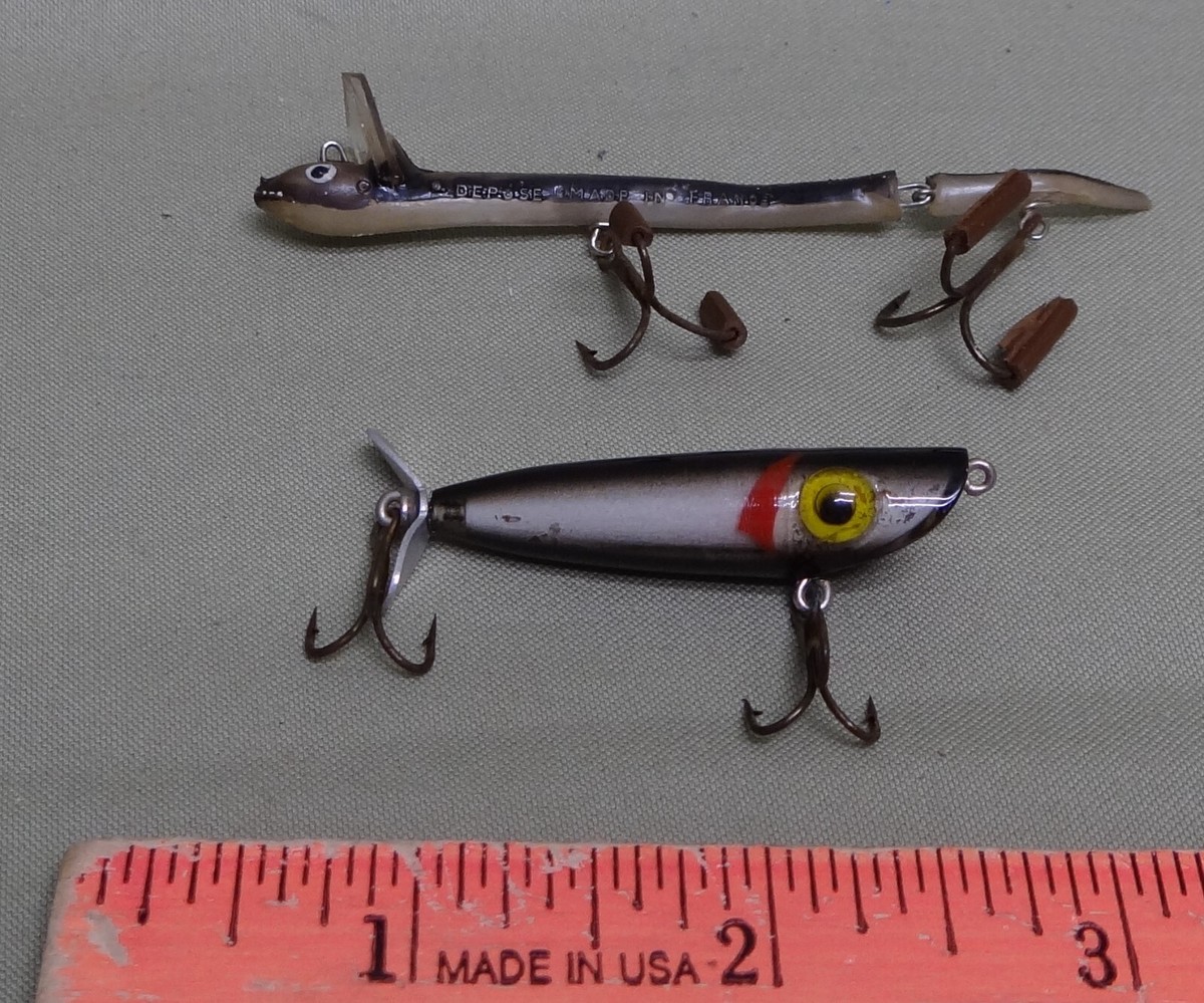 depose fishing lure Vintage Made In France Eel For Sale Garcia DEPOSE France Jointed EEL,