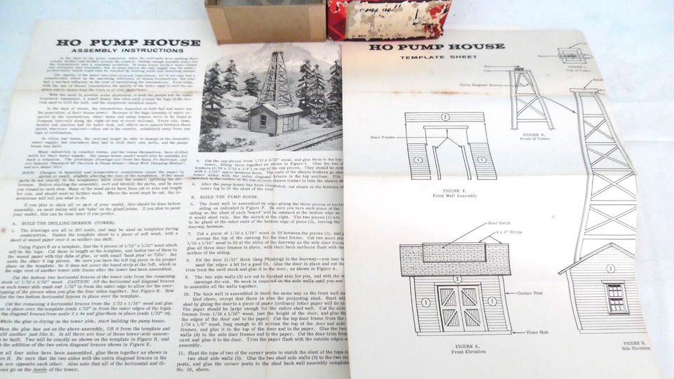 Campbell Scale Models Kit PUMP HOUSE 360, HO Scale VINTAGE eBay