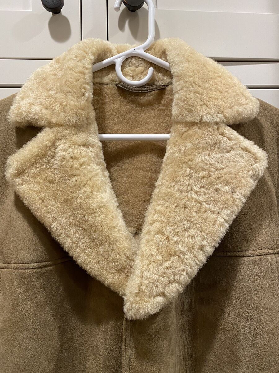 RARE Vintage Knights Tailor Ltd Tan Sheepskin Jacket 40 RARE Vintage Knights Tailor Ltd Tan Sheepskin Jacket 40