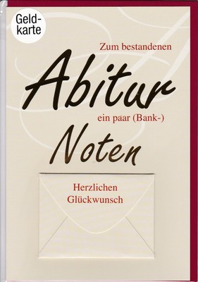 1 Gluckwunschkarte Z Bestandenen Abitur Prufung Karte Examen Grusskart 63 1114 Ebay