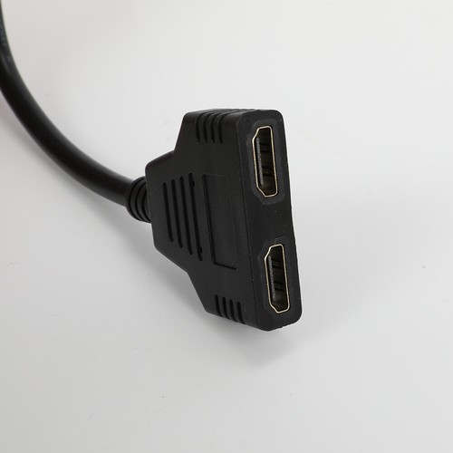 2 en divisor HDMI en cable adaptador conector de salida 1x HDMI 1 2x distribuidor Y - Imagen 6 de 12
